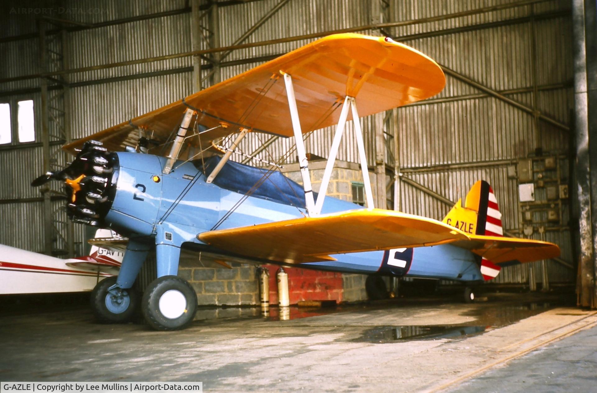G-AZLE, 1940 Boeing E-75 C/N 75-8543, Resident at Booker in the early 1970's.