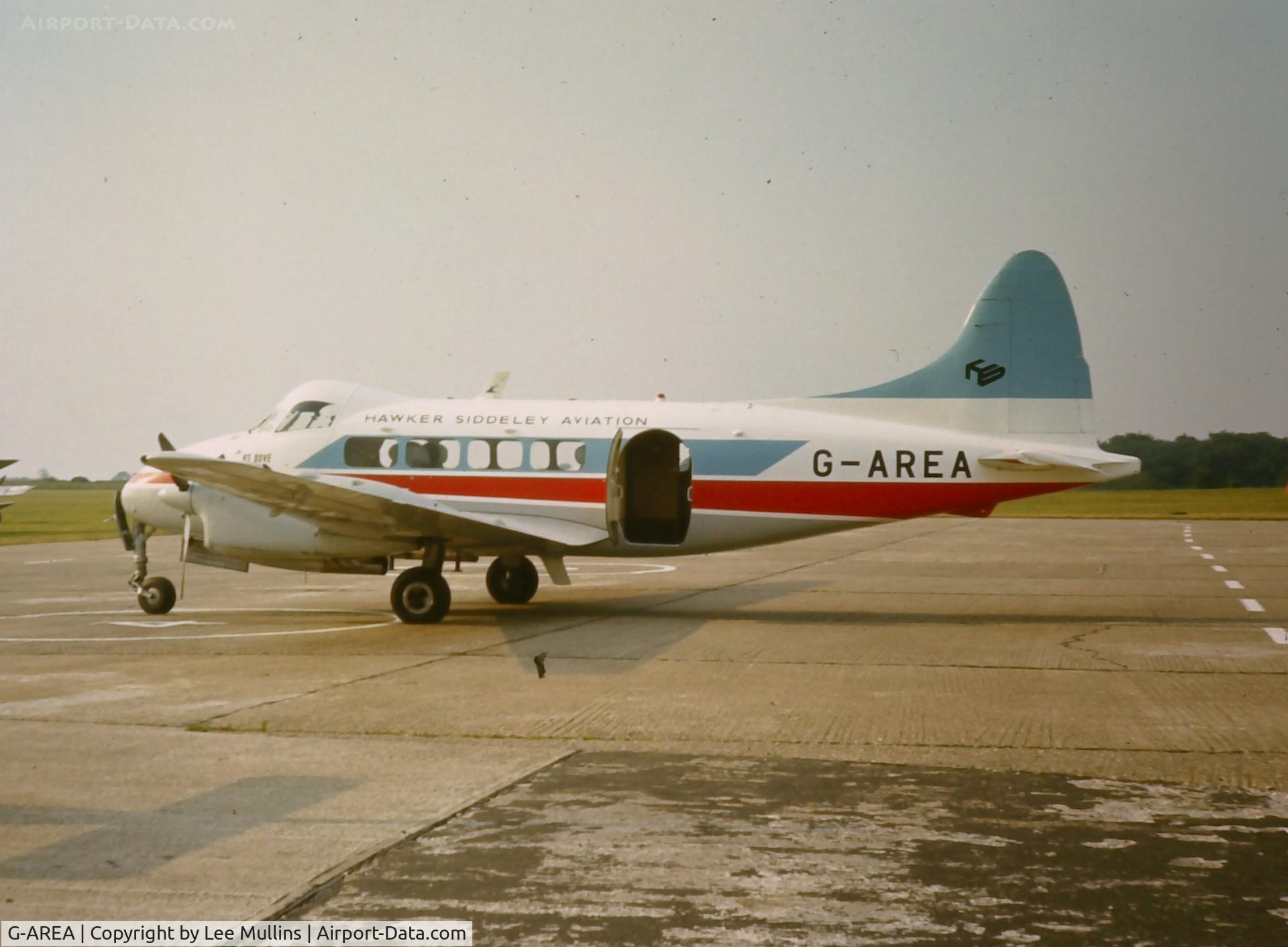 G-AREA, 1961 De Havilland DH-104 Dove 8 C/N 04520, Hawker Siddeley Aviation Dove at Booker C1972