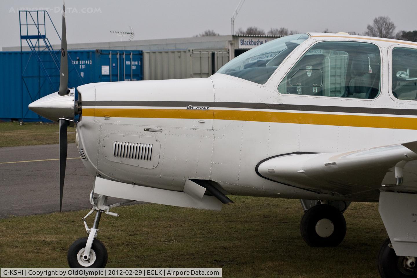 G-KSHI, 1987 Beechcraft A36 Bonanza C/N E-2353, Nose shot