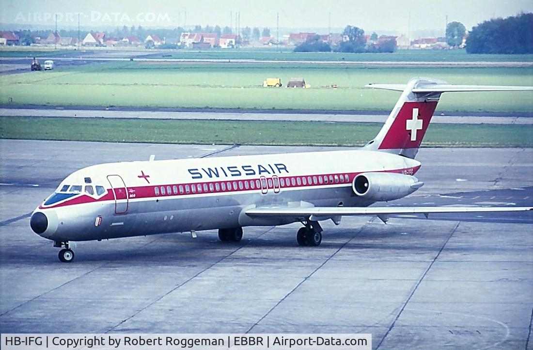 HB-IFG, 1967 Douglas DC-9-32 C/N 45789, Swissair.Late 1960's.