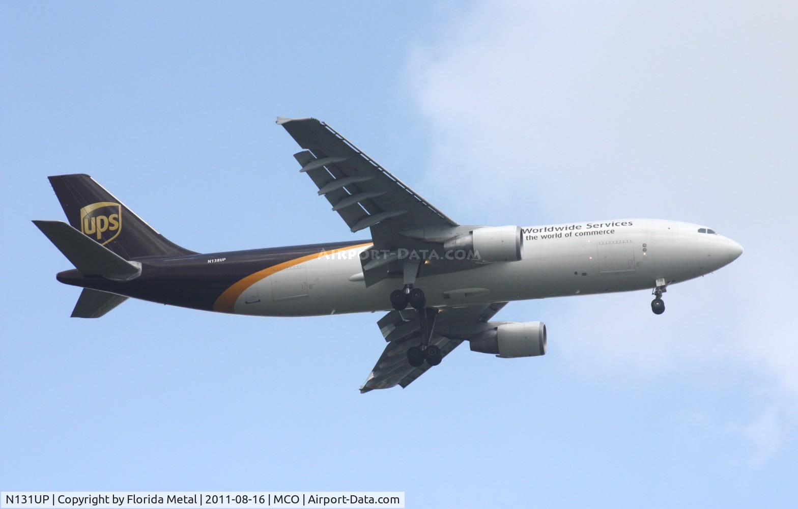 N131UP, 2001 Airbus A300F4-622R C/N 0815, UPS A300