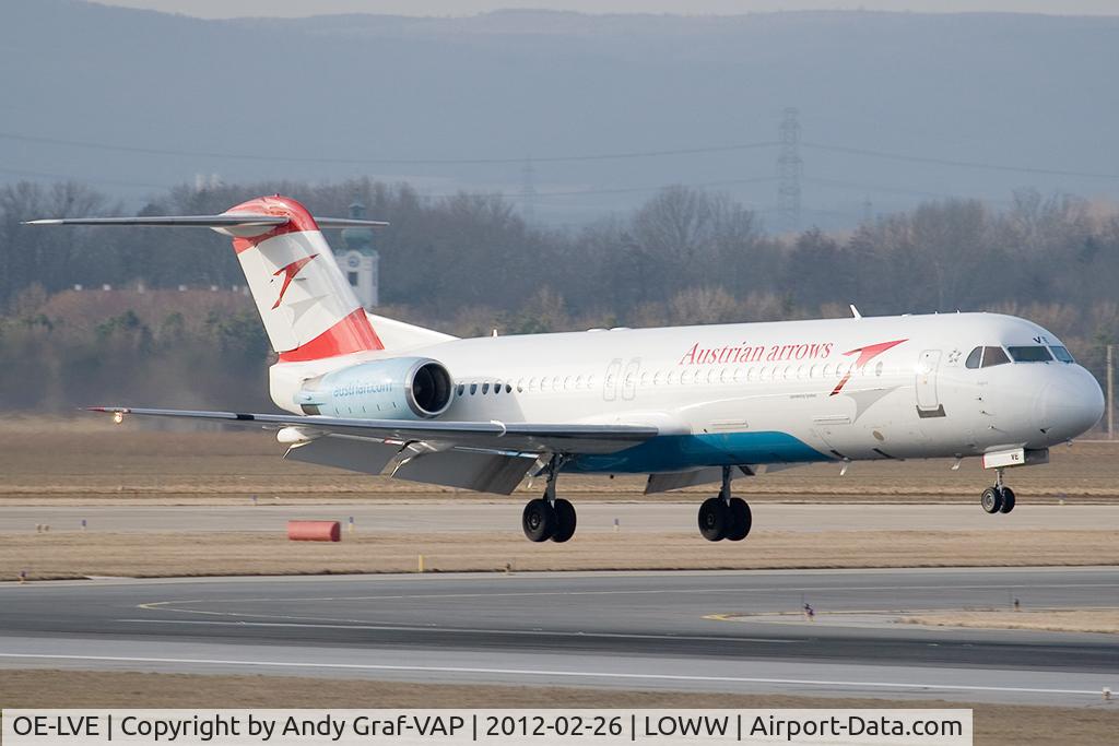 OE-LVE, 1994 Fokker 100 (F-28-0100) C/N 11499, Austrian Arrows F100