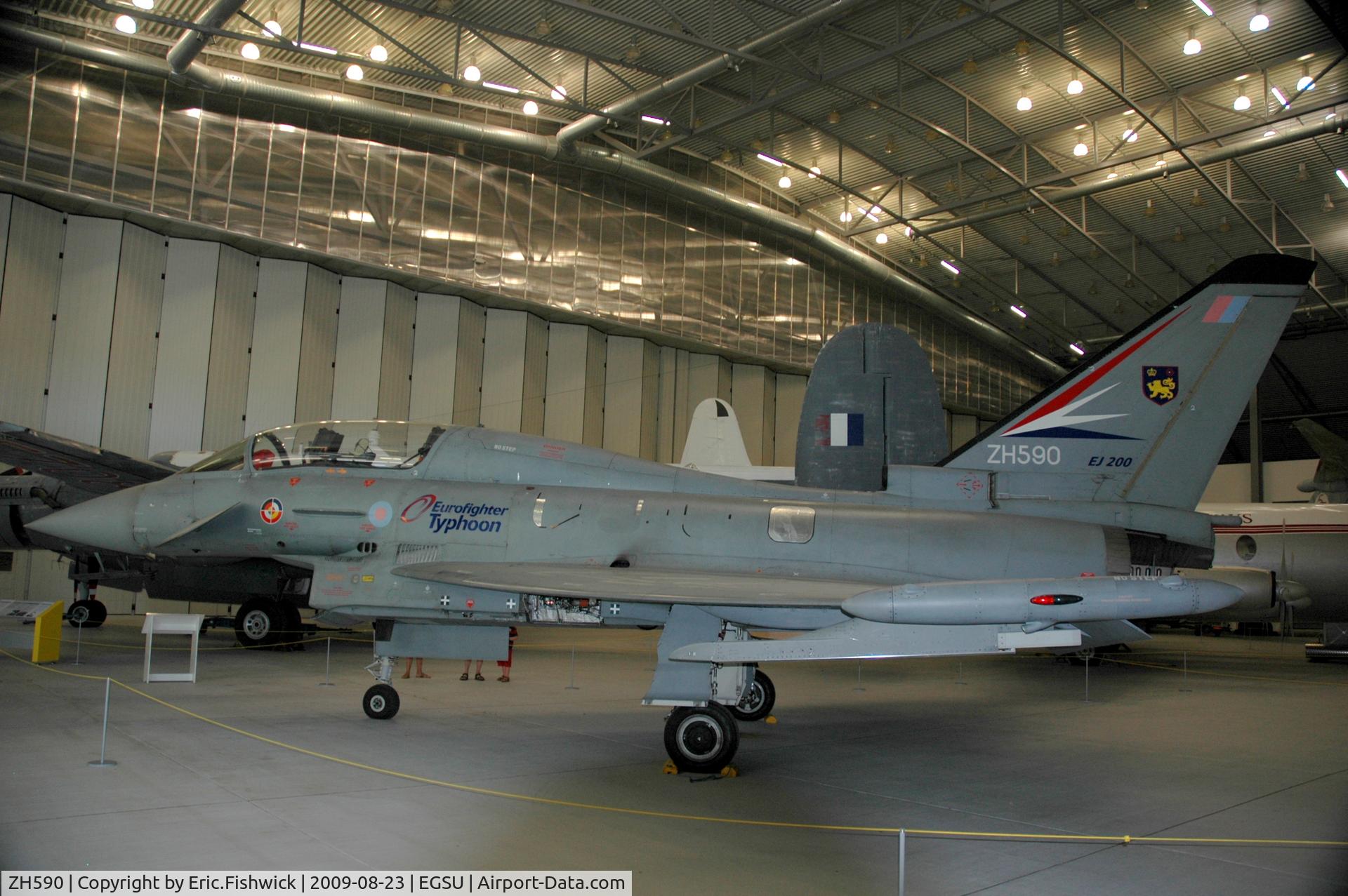 ZH590, 1997 Eurofighter EF-2000 Typhoon T1 C/N DA4, 1. ZH590 Eurofighter Typhoon DA4 at The Imperial War Museum, Duxford