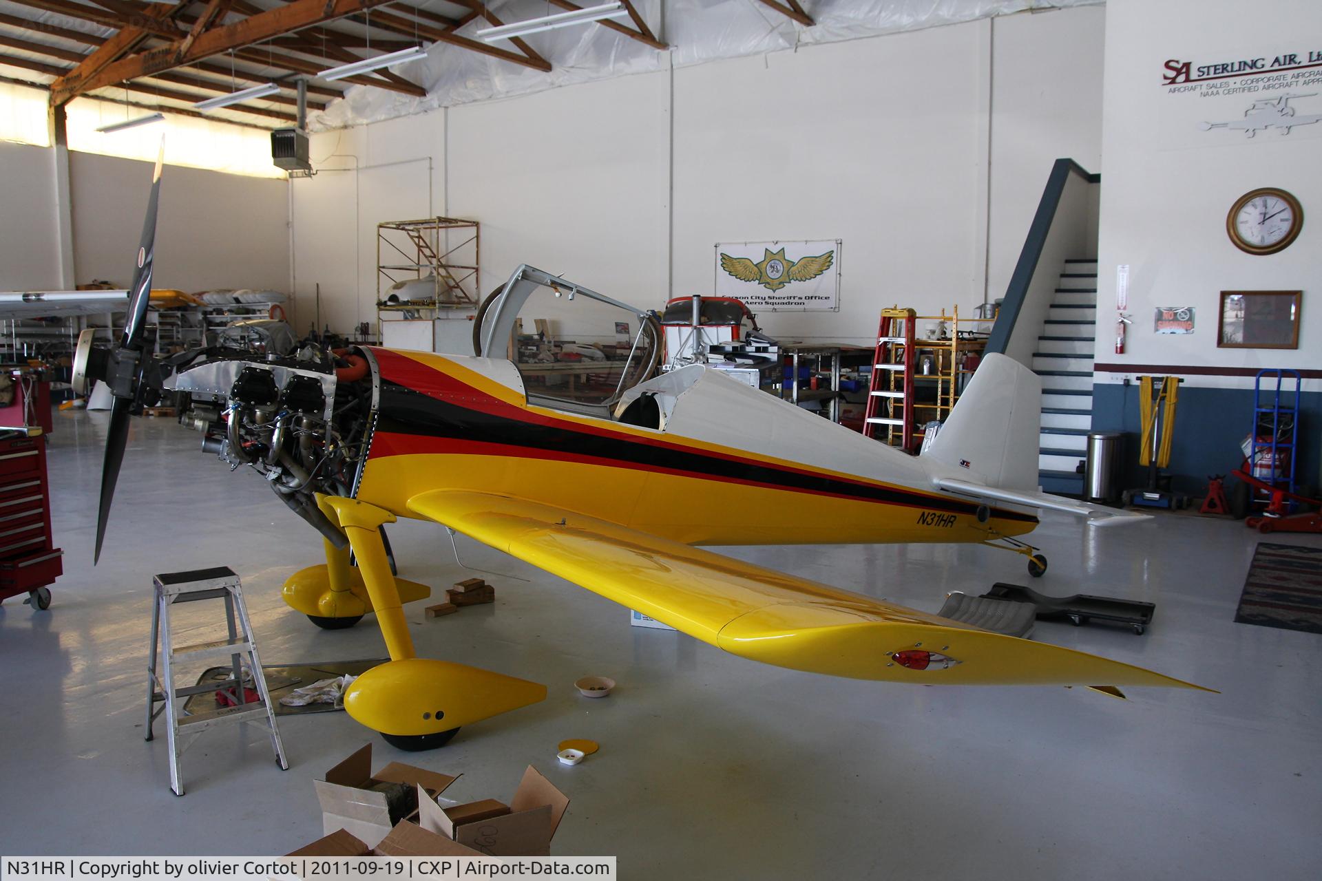 N31HR, Harmon Rocket C/N 001, maintenance routine in Carson city