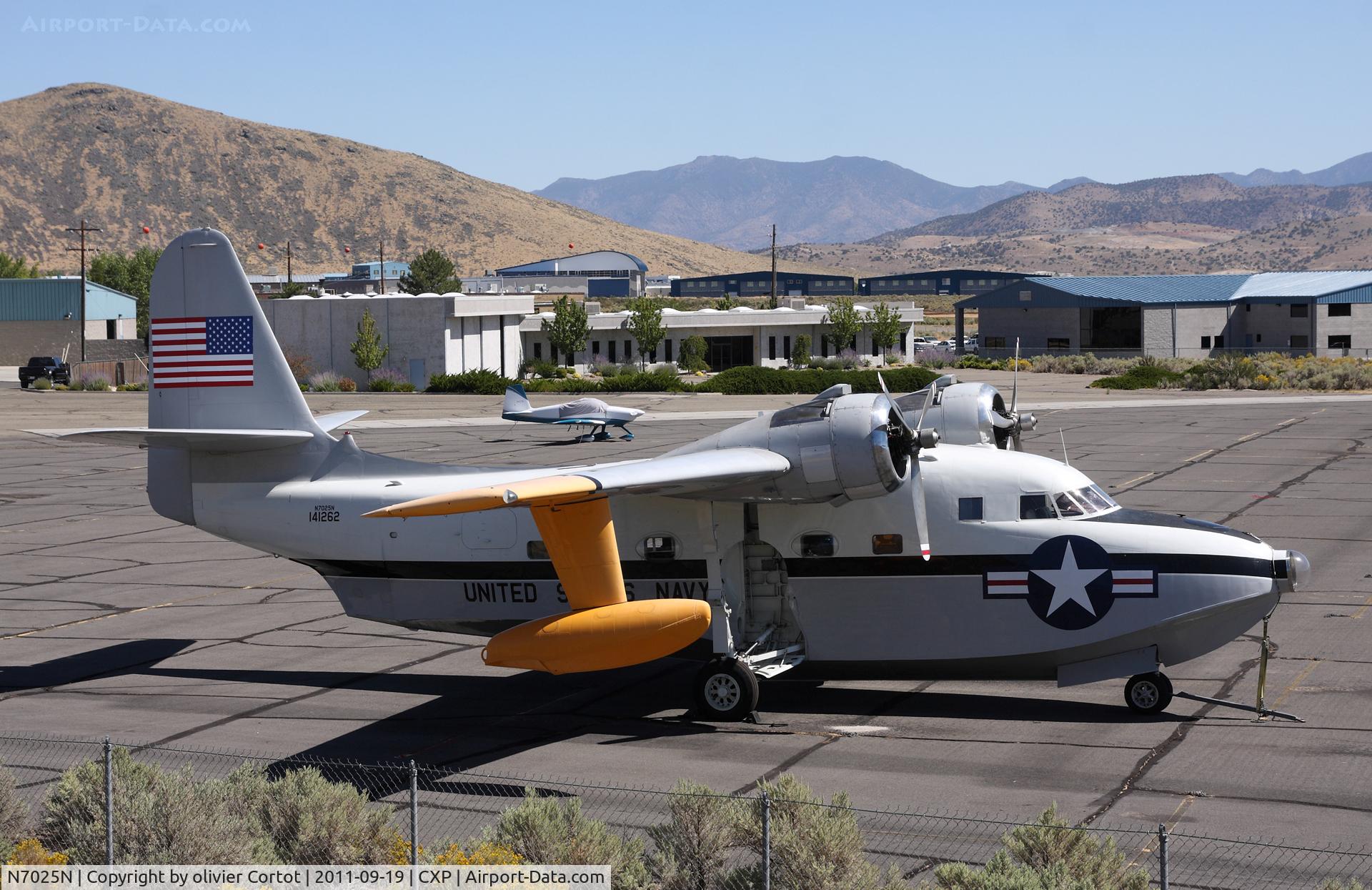 N7025N, 1955 Grumman HU-16C (UF-1) Albatross C/N G-409, Carson city airport