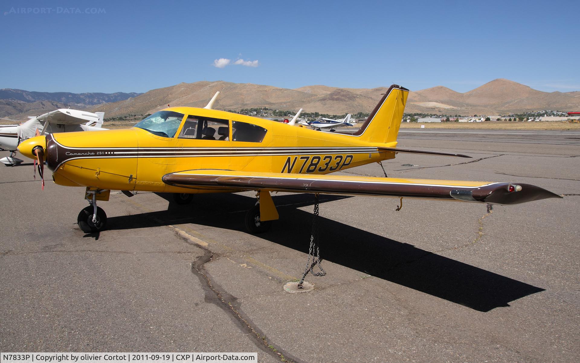 N7833P, 1962 Piper PA-24-250 Comanche C/N 24-3053, Carson city airport