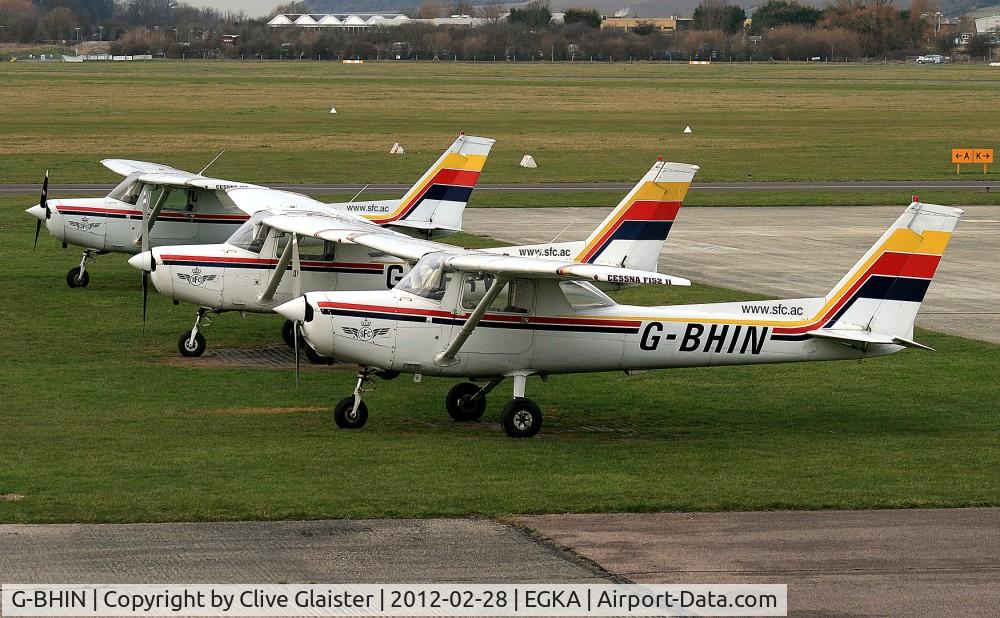 G-BHIN, 1980 Reims F152 C/N 1715, Originally owned to; Denham Flying School Ltd from January 1980 and currently owned to; Target Aviation Ltd since January 2010