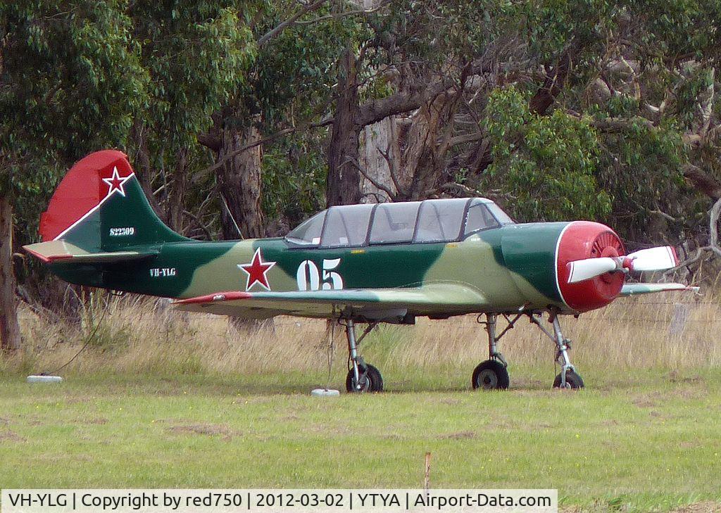 VH-YLG, 1982 Yakovlev (Aerostar) Yak-52 C/N 822309, Yak-52 