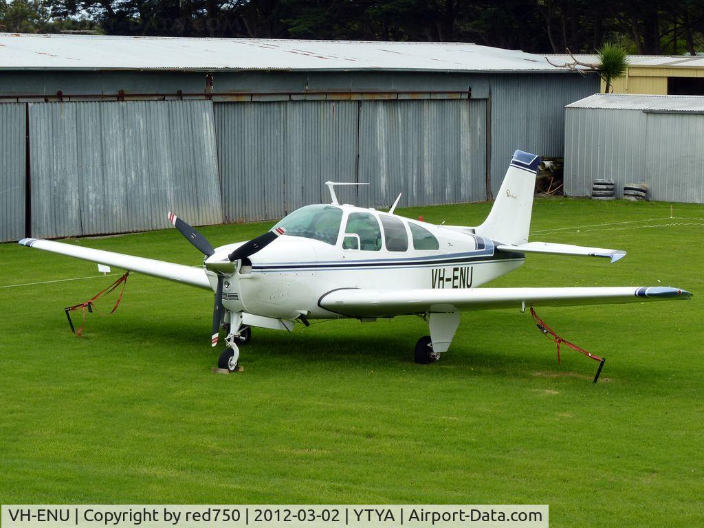 VH-ENU, 1968 Beech E33 Bonanza C/N CD-1162, Debonair VH-ENU at Tyabb