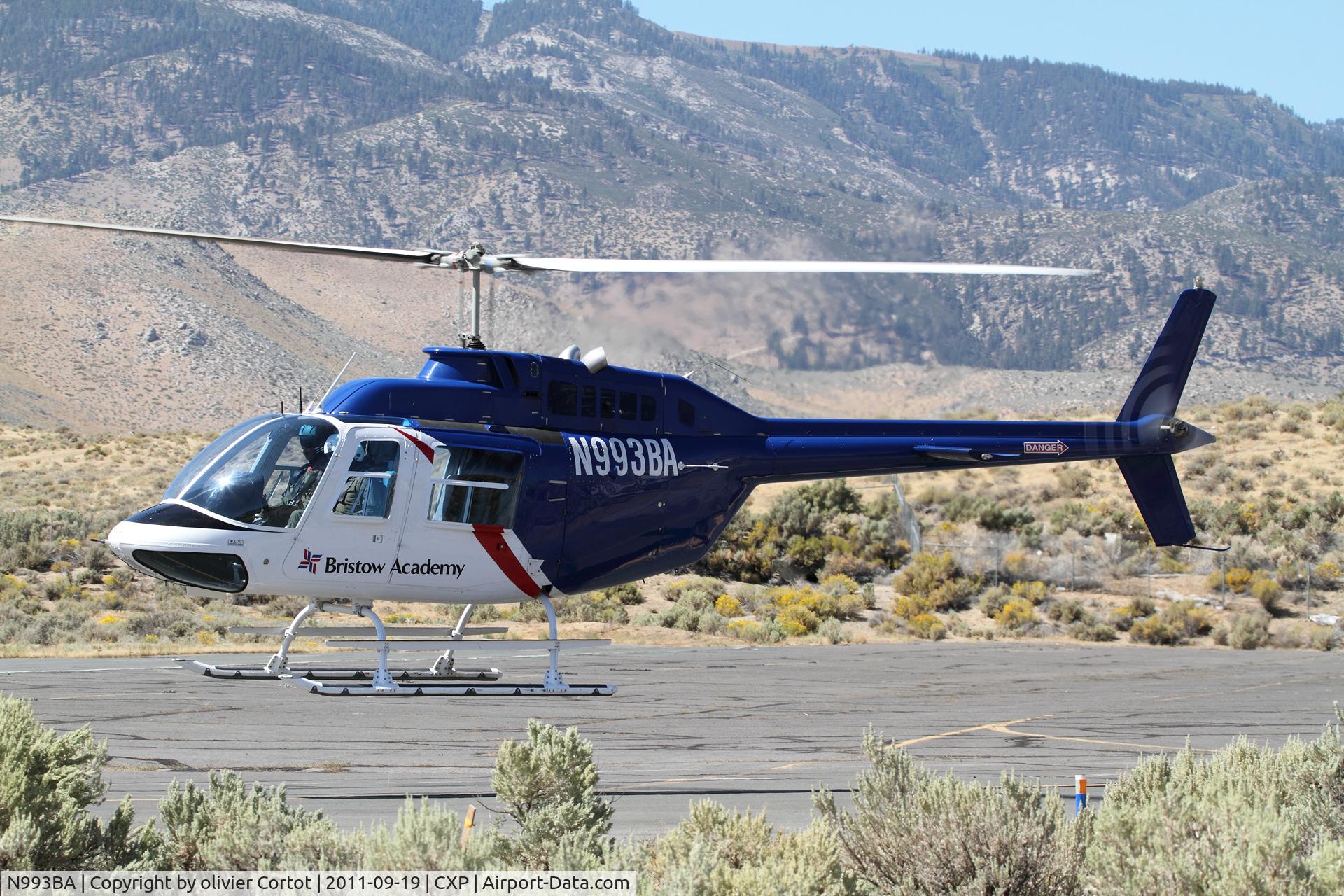 N993BA, 1976 Bell 206B JetRanger II C/N 2070, about to take off for another lesson