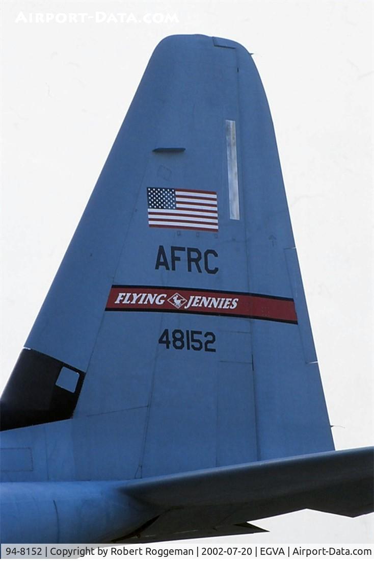 94-8152, Lockheed C-130J Hercules C/N 382-5415, FLYING JENNIES.AFRC.