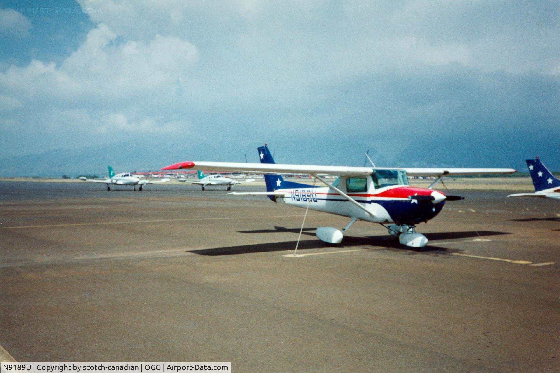 N9189U, 1976 Cessna 150M C/N 15078140, 1976 Cessna 150M N9189U at Kahului Airport, Maui, HI - April 1992