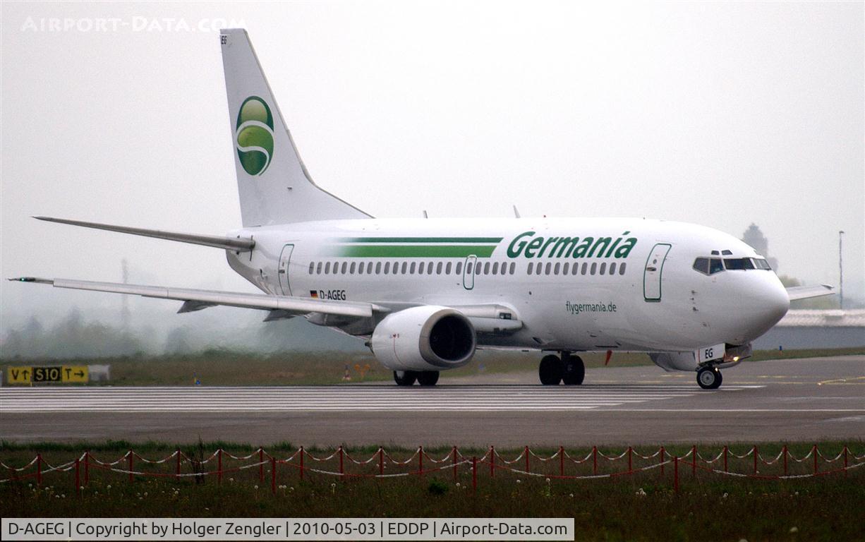 D-AGEG, 1988 Boeing 737-35B C/N 24237, On taxiway to rwy 08R.....