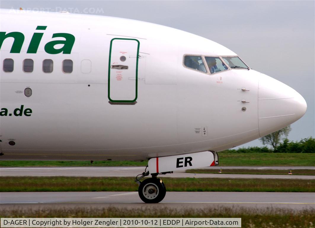 D-AGER, 1998 Boeing 737-75B C/N 28107, Close shot of a GERMANIA airliner...