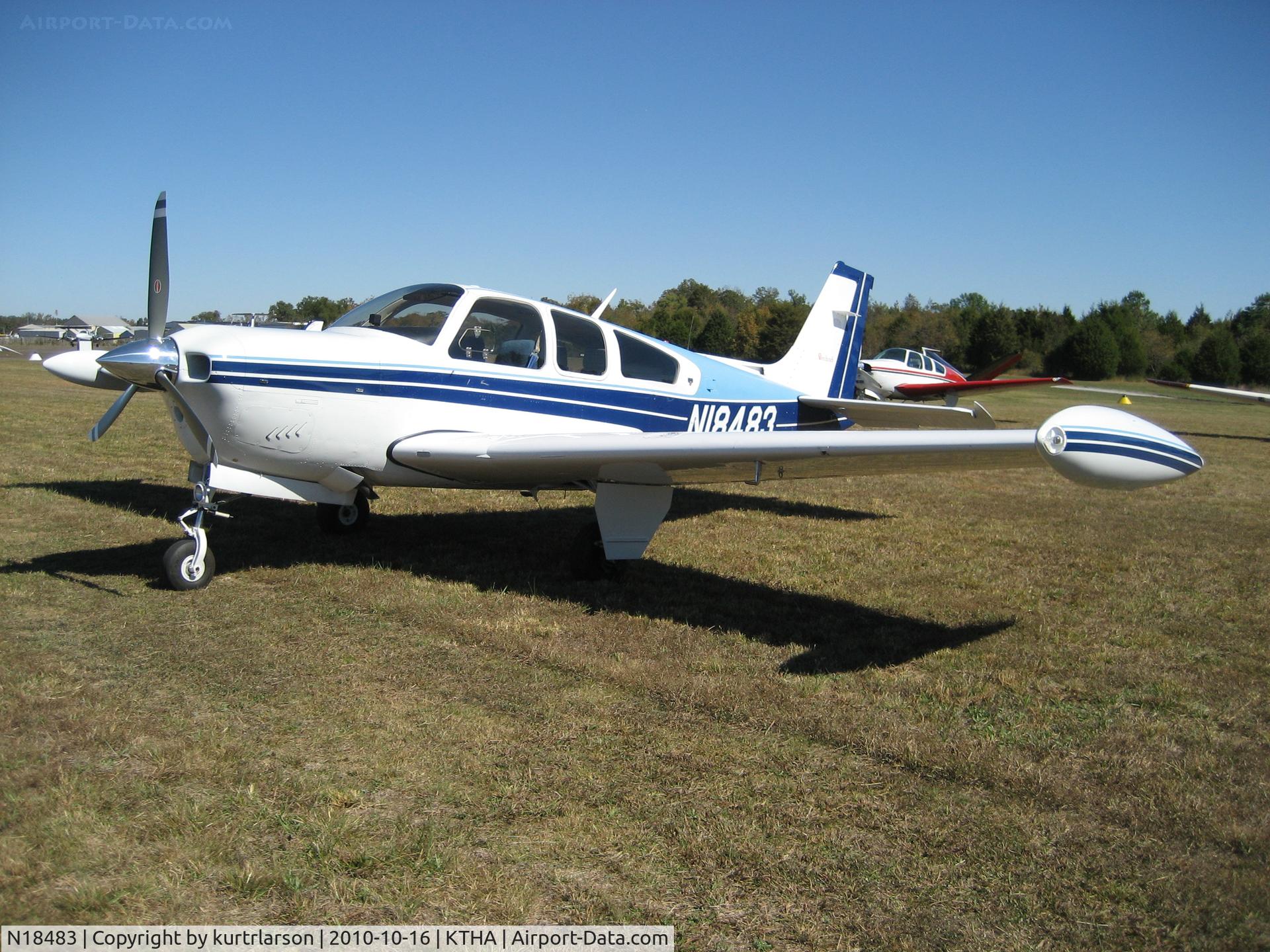 N18483, 1977 Beech F33A Bonanza C/N CE-735, Beech Party 2010 