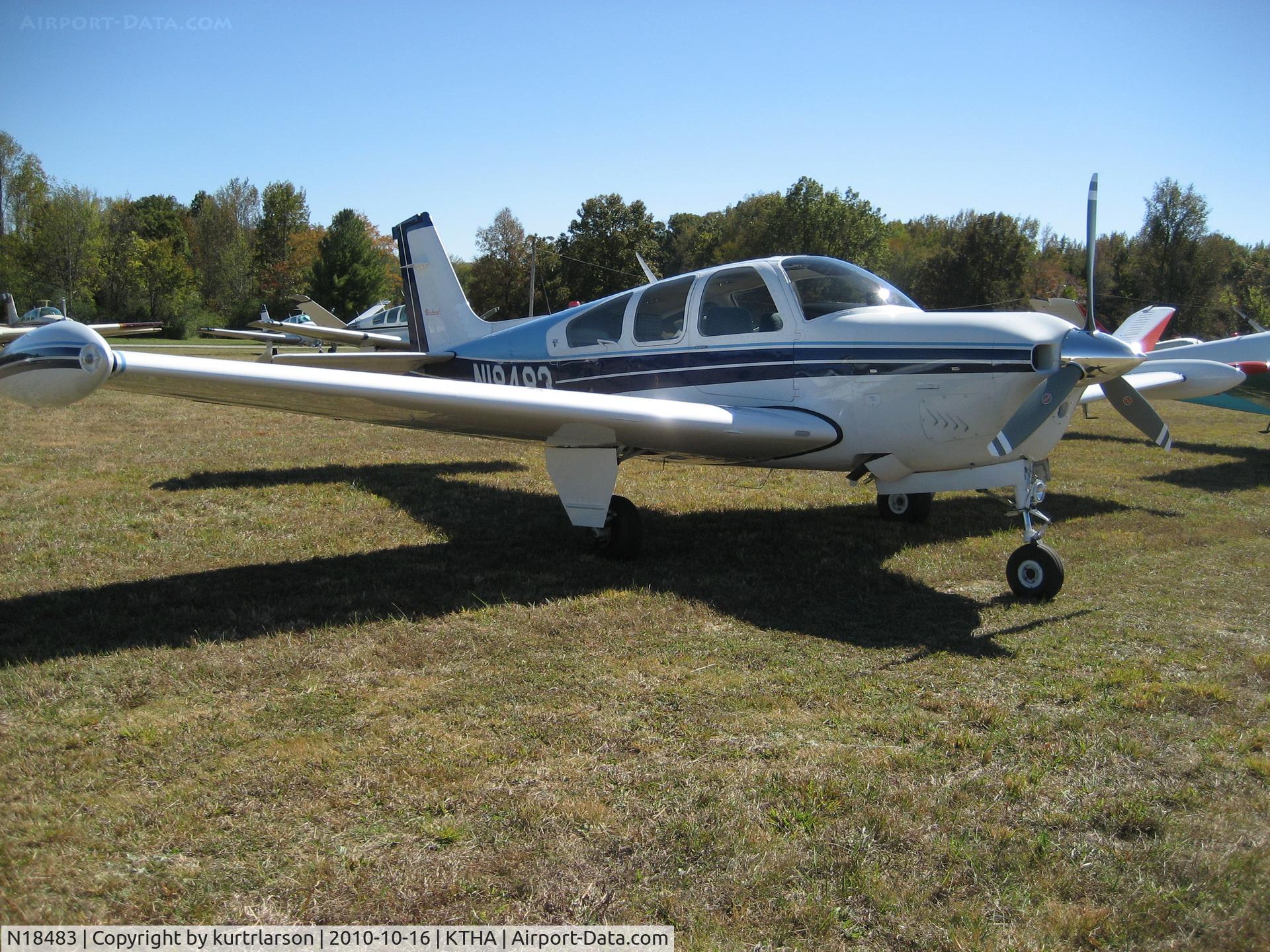 N18483, 1977 Beech F33A Bonanza C/N CE-735, Beech Party 2010