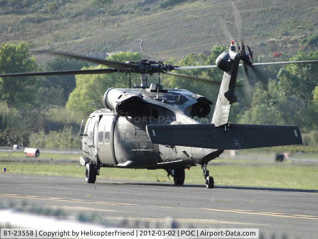 81-23558, 1981 Sikorsky UH-60A Black Hawk C/N 70.279, Parked on taxiway Sierra, possibly pre-flighting