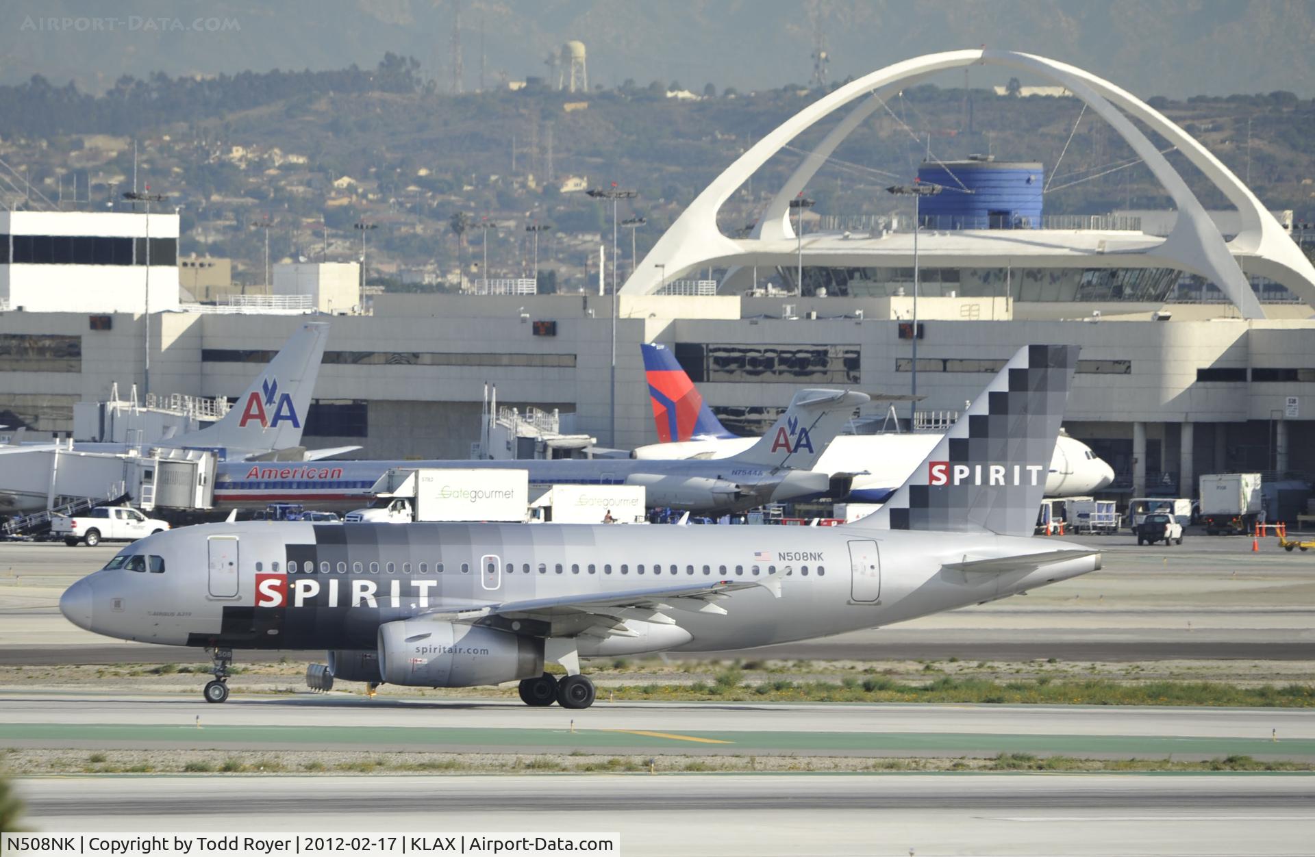 N508NK, 2005 Airbus A319-132 C/N 2567, Arrived at LAX on 25L