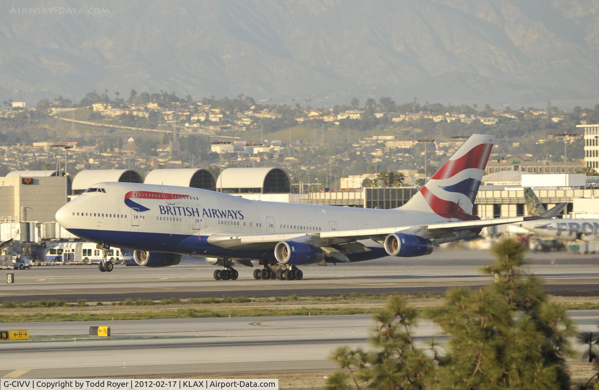 G-CIVV, 1998 Boeing 747-436 C/N 25819, Departing LAX on 25R