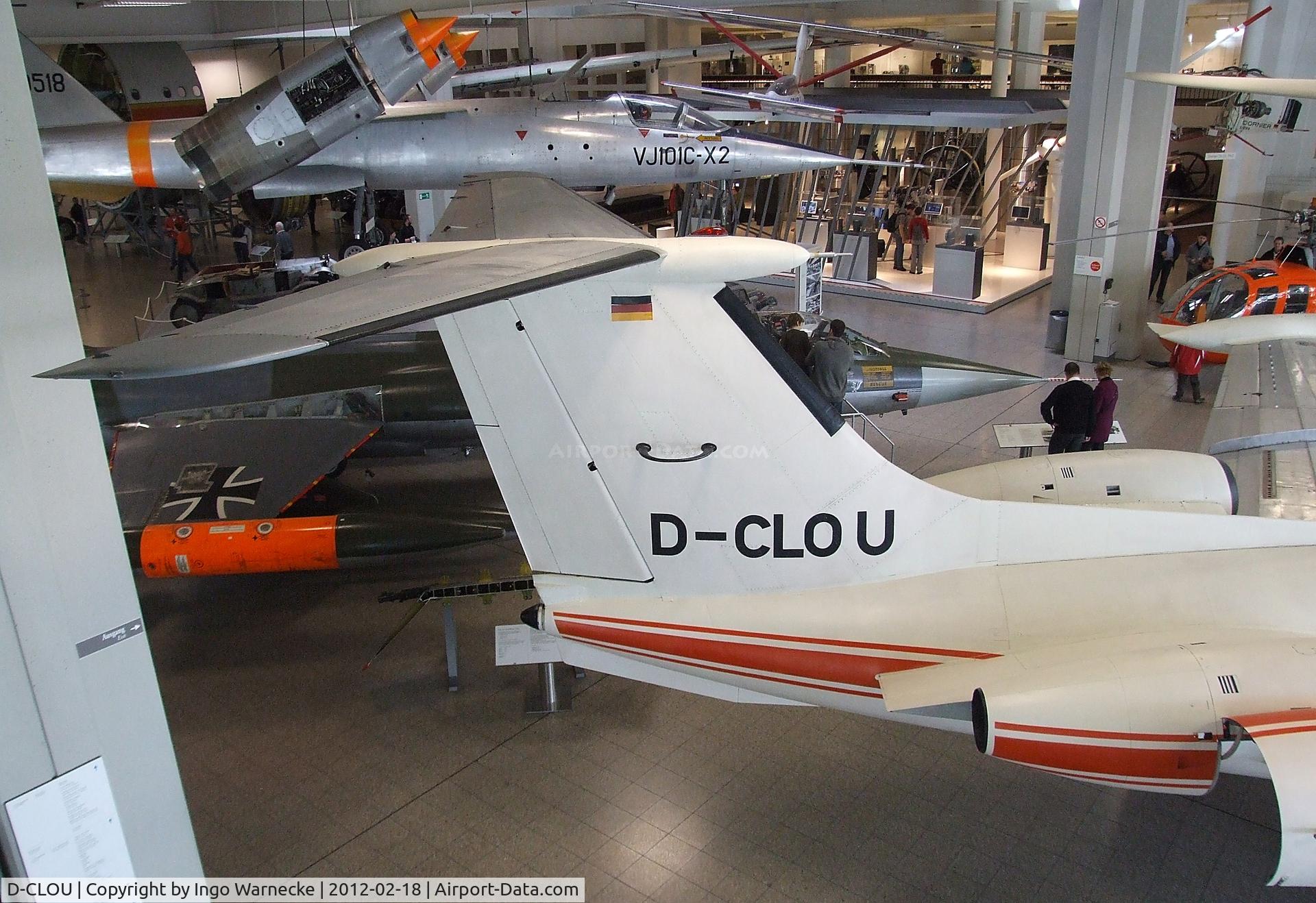 D-CLOU, Hamburger Flugzeugbau HFB-320 Hansa Jet C/N 1002, Hamburger Flugzeugbau HFB-320 Hansa Jet at the Deutsches Museum, München (Munich)