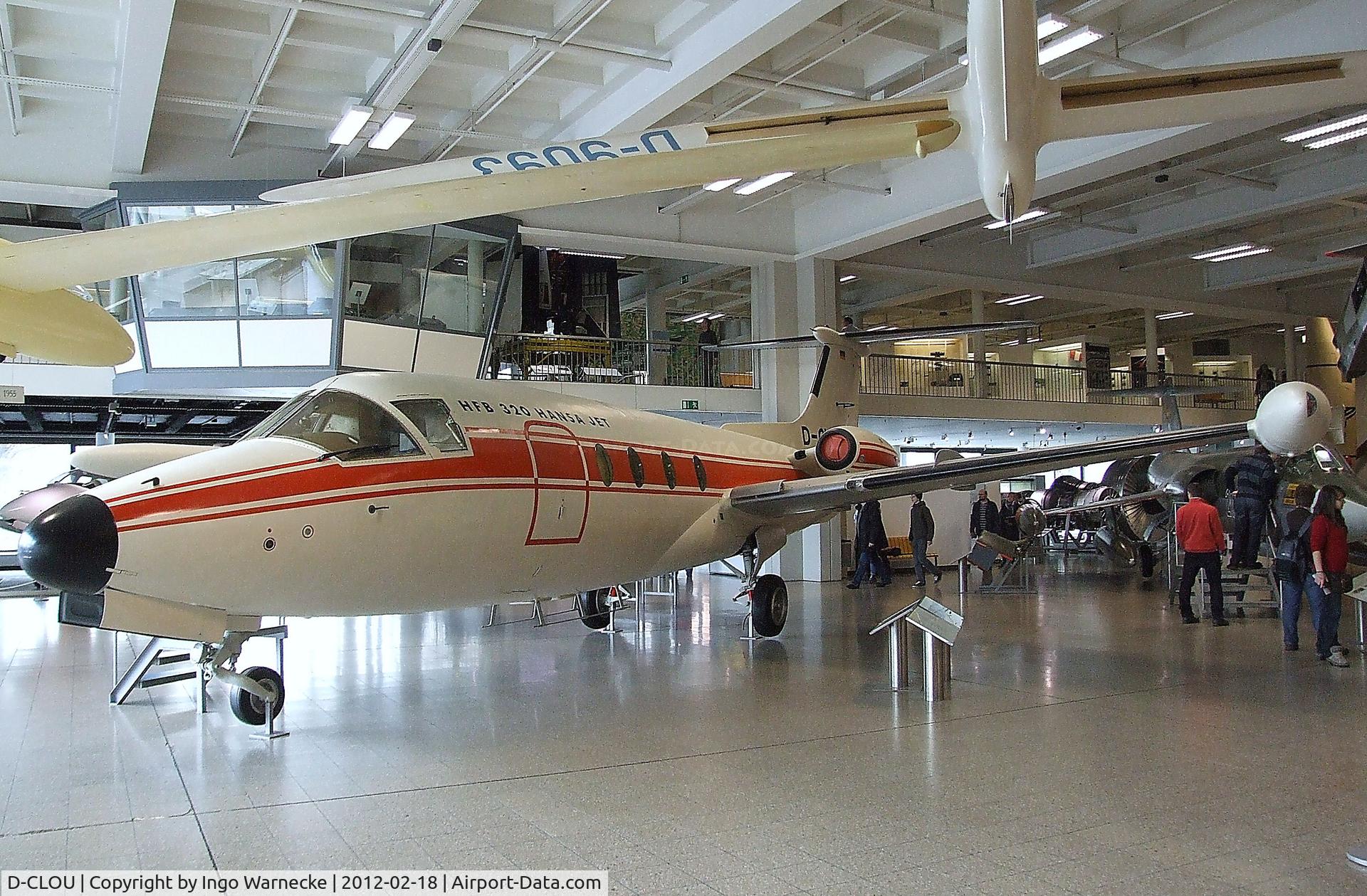 D-CLOU, Hamburger Flugzeugbau HFB-320 Hansa Jet C/N 1002, Hamburger Flugzeugbau HFB-320 Hansa Jet at the Deutsches Museum, München (Munich)