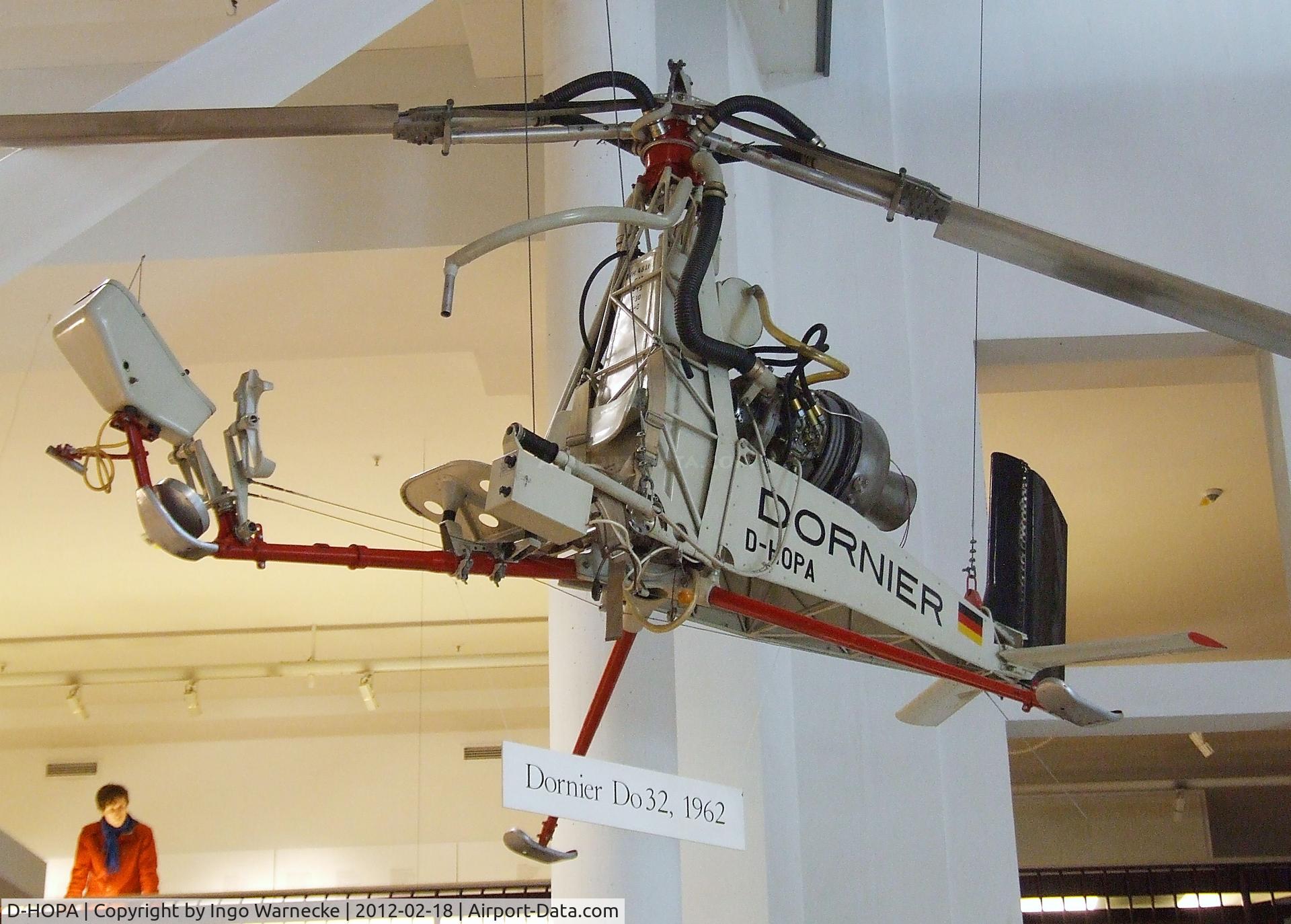D-HOPA, 1962 Dornier Do-32E C/N 32003, Dornier Do 32 E at the Deutsches Museum, München (Munich)