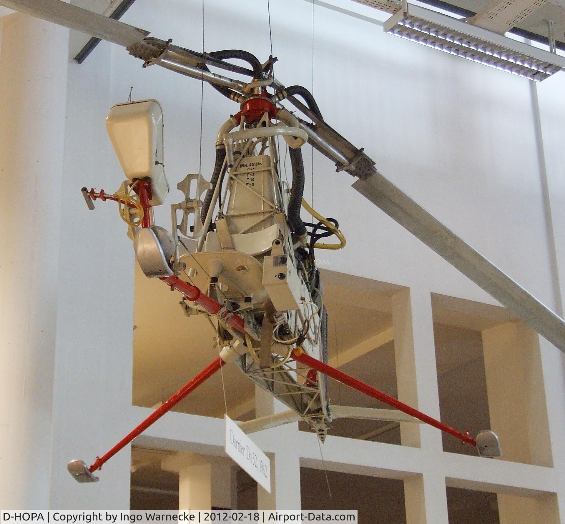 D-HOPA, 1962 Dornier Do-32E C/N 32003, Dornier Do 32 E at the Deutsches Museum, München (Munich)