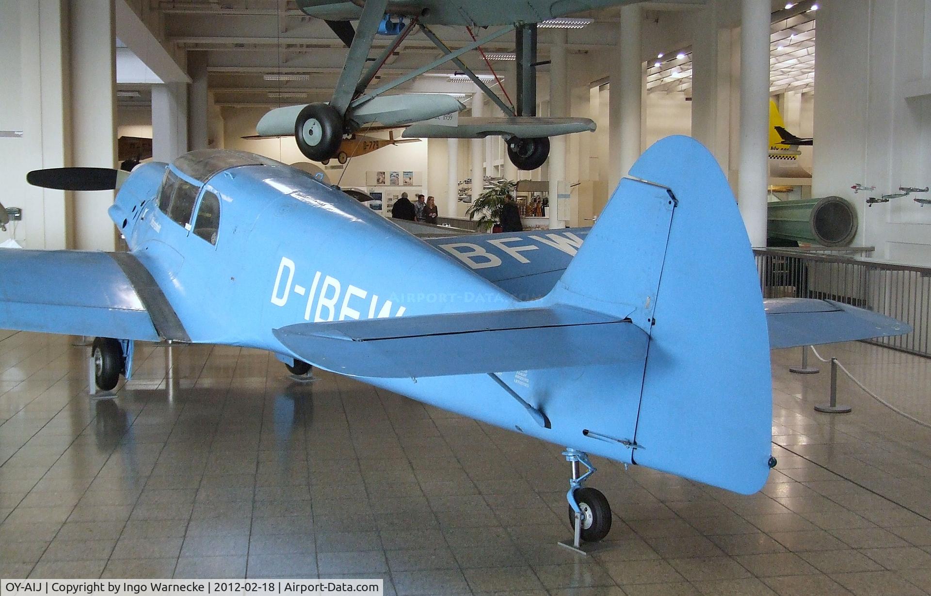 OY-AIJ, Nord 1002 Pingouin II C/N 877, Nord 1002, re-converted with Argus engine to Bf 108 and displayed as 'D-IBFW' at the Deutsches Museum, München (Munich)