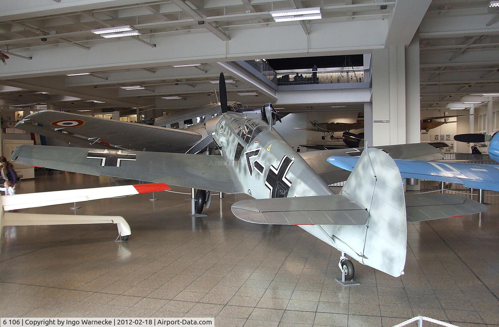 6 106, 1938 Messerschmitt Bf-109E-1 C/N 790, Messerschmitt Bf 109E-1, ex-Legion Condor, ex-Ejercito del Aire, displayed since 1973 in the markings of Werner Mölders' plane, at the Deutsches Museum, München (Munich)