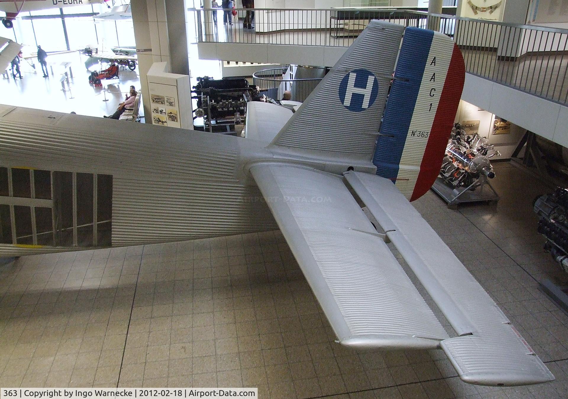 363, Junkers (AAC) AAC-1 Toucan (Ju-52) C/N 363, Ateliers Aeronautiques de Colombes AAC.1 Toucan (post-war french built Junkers Ju 52/3m) at the Deutsches Museum, München (Munich)