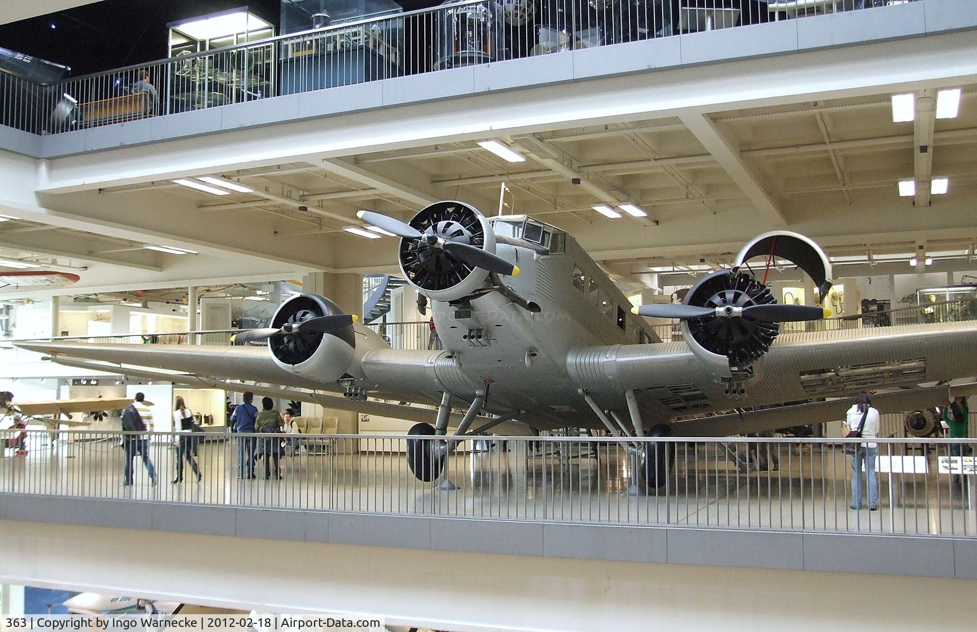 363, Junkers (AAC) AAC-1 Toucan (Ju-52) C/N 363, Ateliers Aeronautiques de Colombes AAC.1 Toucan (post-war french built Junkers Ju 52/3m) at the Deutsches Museum, München (Munich)