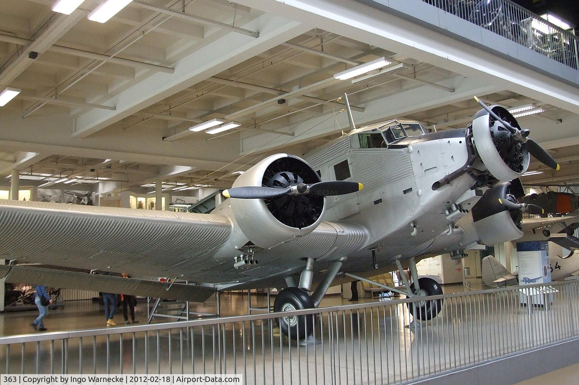 363, Junkers (AAC) AAC-1 Toucan (Ju-52) C/N 363, Ateliers Aeronautiques de Colombes AAC.1 Toucan (post-war french built Junkers Ju 52/3m) at the Deutsches Museum, München (Munich)