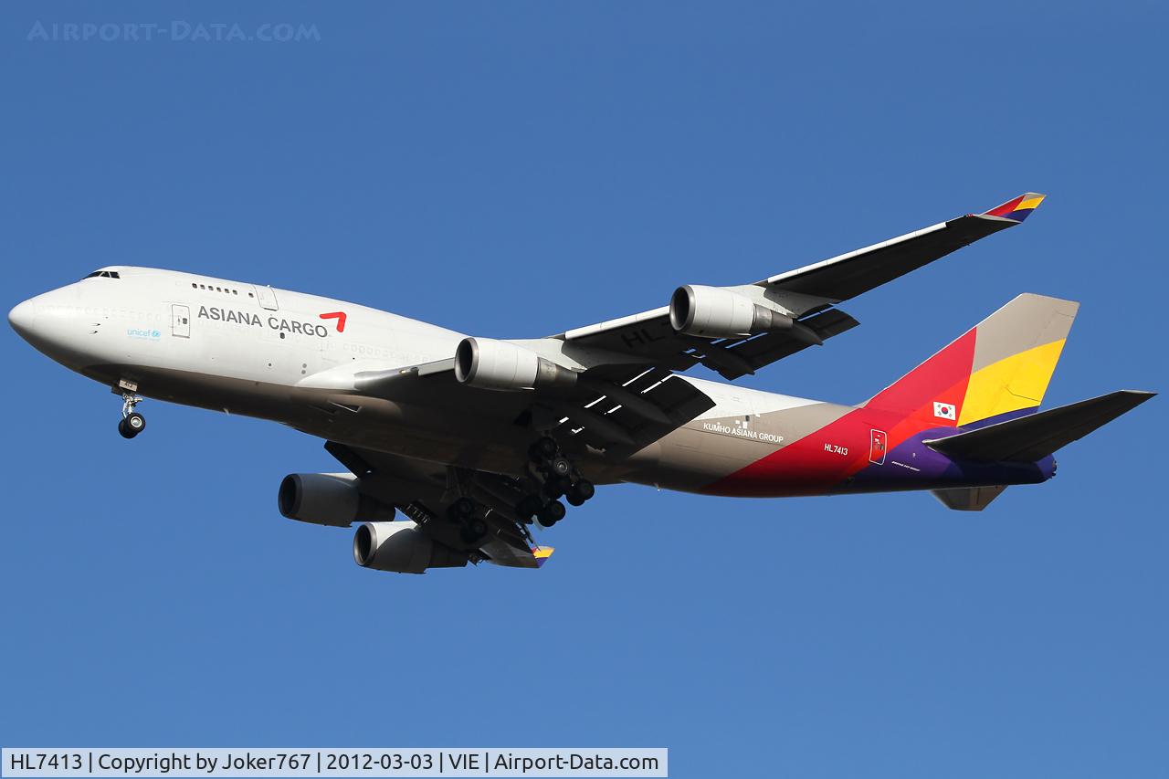 HL7413, 1991 Boeing 747-48ESF C/N 25405, Asiana Cargo