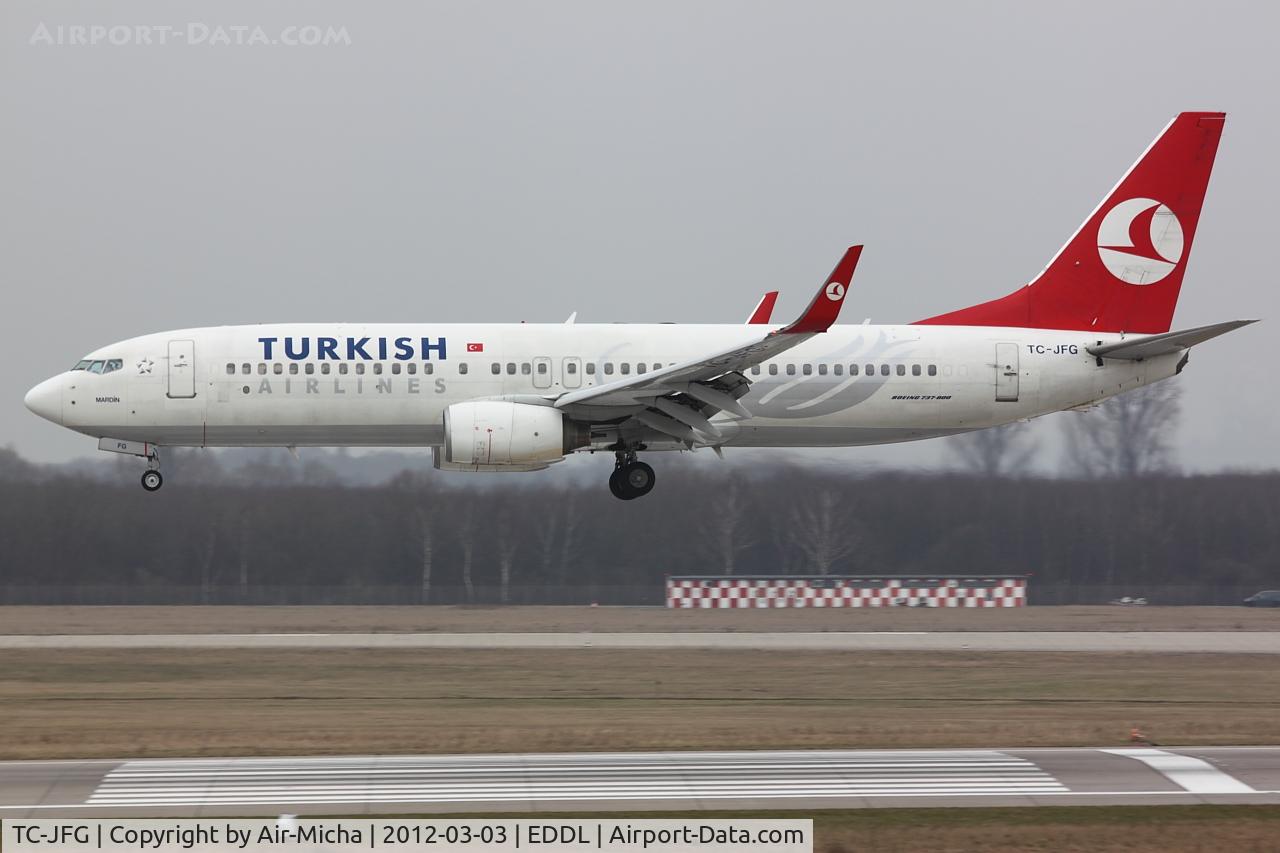 TC-JFG, 1998 Boeing 737-8F2 C/N 29769/102, Turkish Airlines, Aircraft Name: Mardin