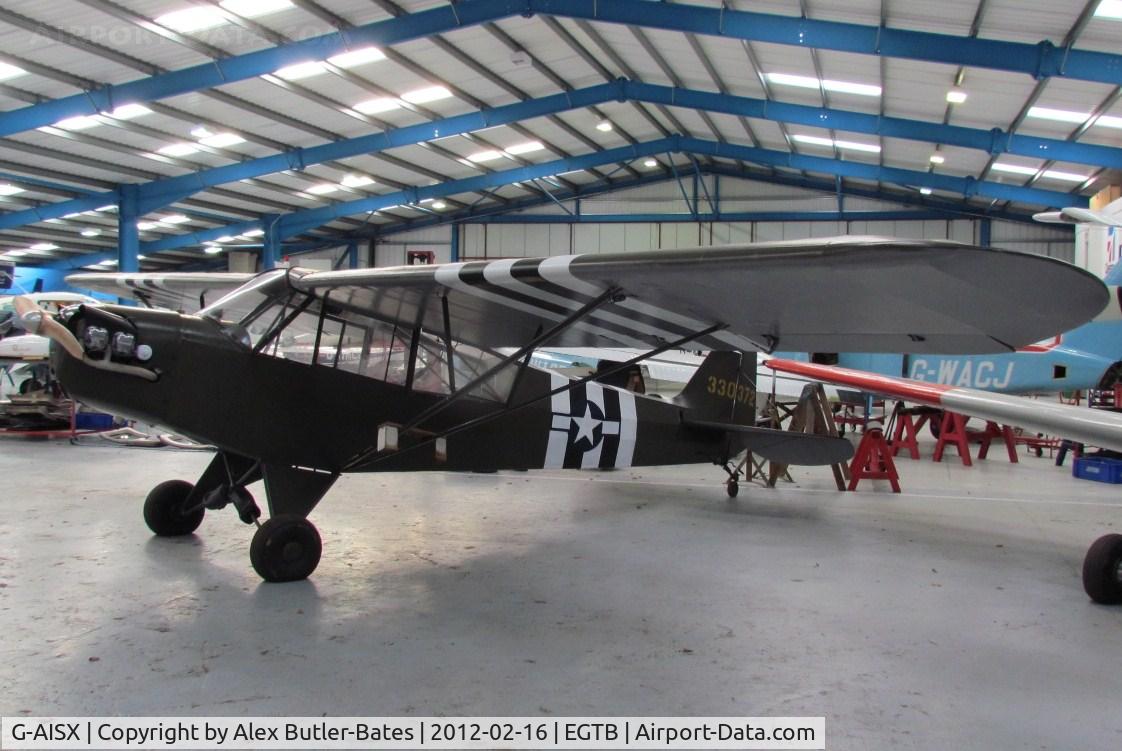 G-AISX, 1943 Piper L-4H Grasshopper (J3C-65D) C/N 11663, 