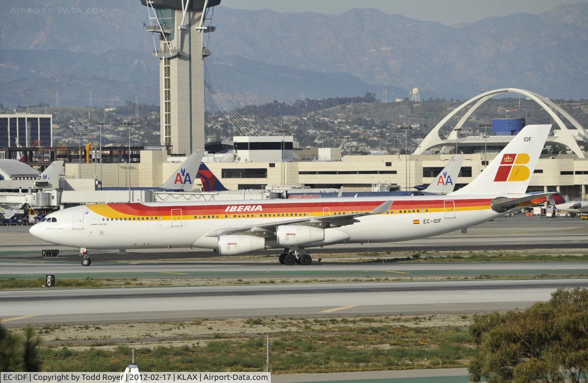 EC-IDF, 2002 Airbus A340-313X C/N 474, Arrived at LAX on 25L