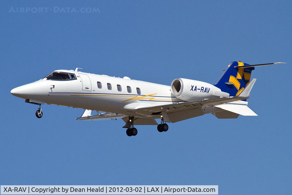 XA-RAV, 2011 Learjet 60XR C/N 60-400, 2011 Bombardier Learjet 60XR XA-RAV on short final to RWY 25L.  (ex N80170)