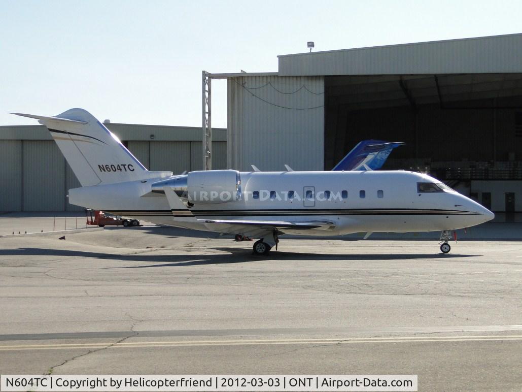 N604TC, 1996 Canadair Challenger 604 (CL-600-2B16) C/N 5323, Parked in Guardian Air's parking area
