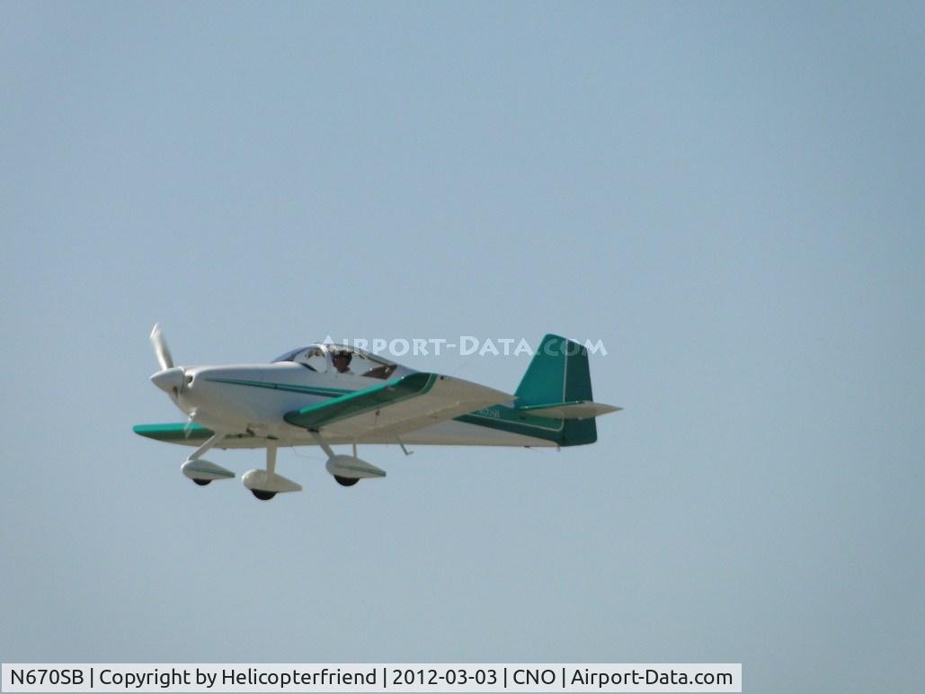 N670SB, 2001 Vans RV-6A C/N 23806, Second of three ships to take off