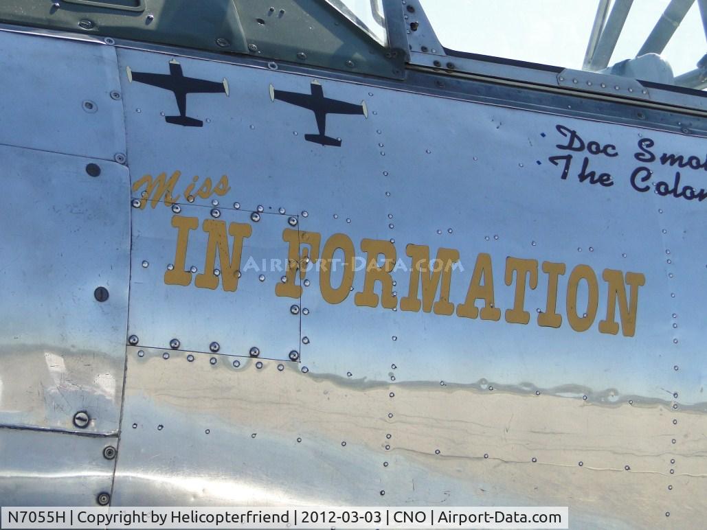 N7055H, North American AT-6C C/N 88-12150, Parked for display