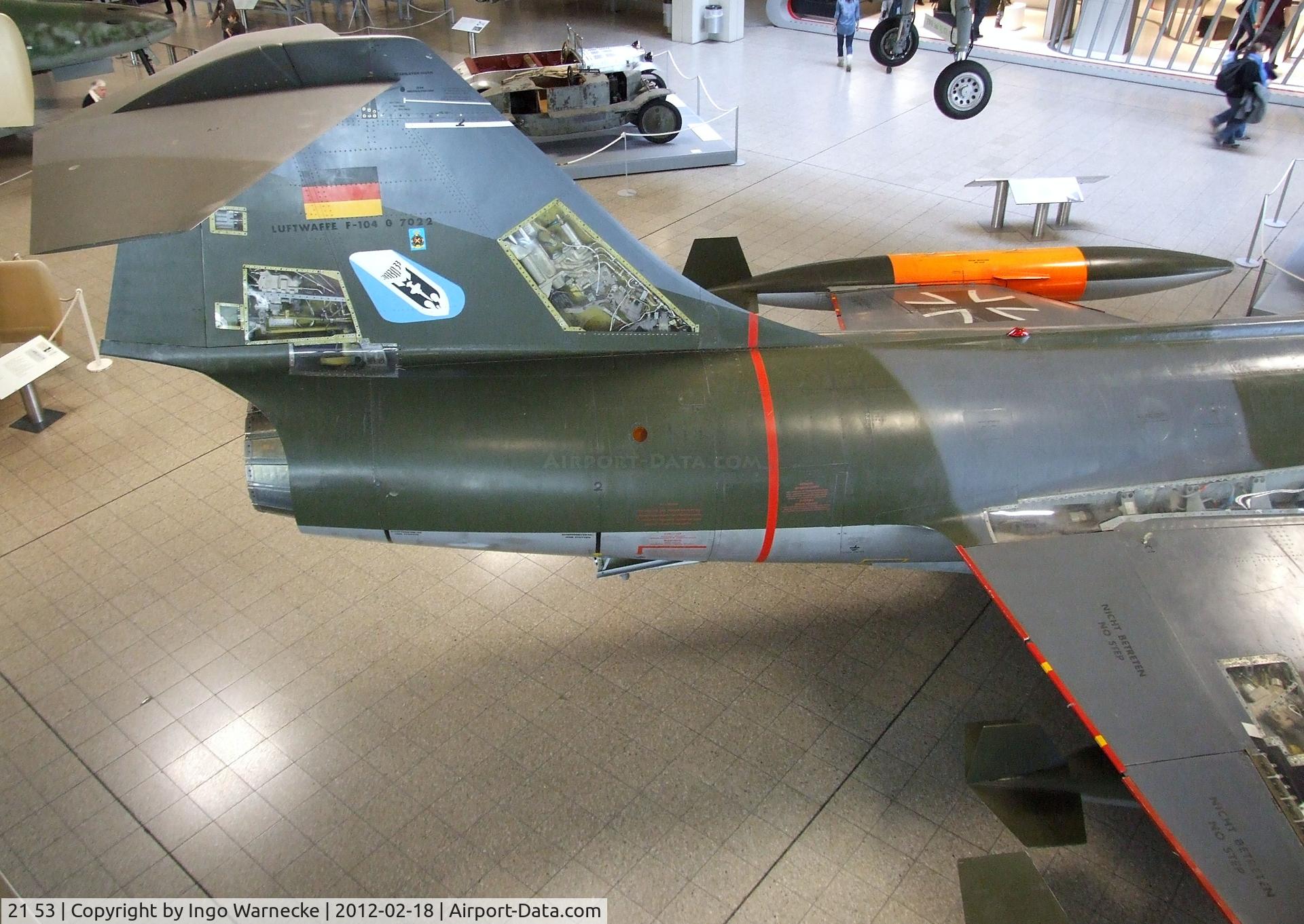 21 53, Lockheed F-104G Starfighter C/N 683-7022, Lockheed F-104G Starfighter at the Deutsches Museum, München (Munich)