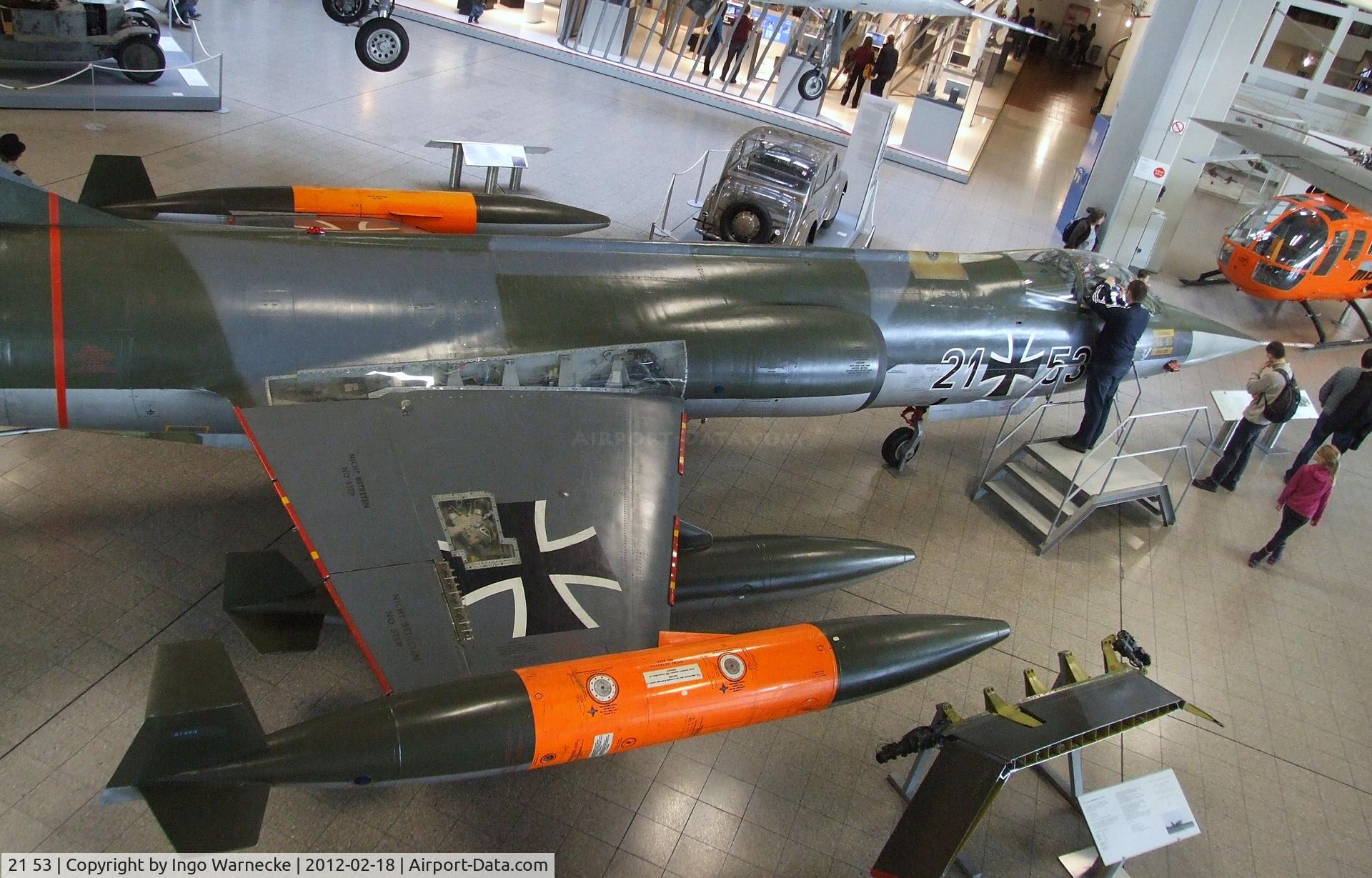 21 53, Lockheed F-104G Starfighter C/N 683-7022, Lockheed F-104G Starfighter at the Deutsches Museum, München (Munich)