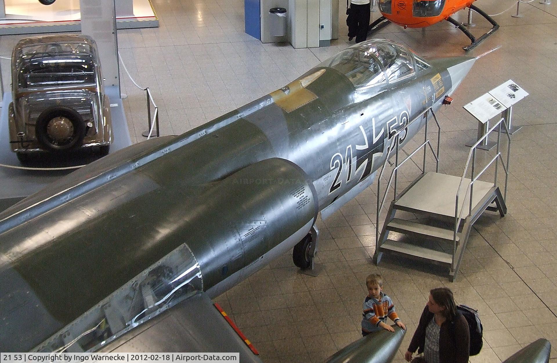 21 53, Lockheed F-104G Starfighter C/N 683-7022, Lockheed F-104G Starfighter at the Deutsches Museum, München (Munich)