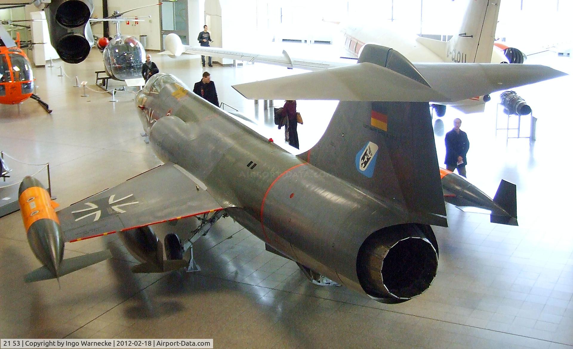21 53, Lockheed F-104G Starfighter C/N 683-7022, Lockheed F-104G Starfighter at the Deutsches Museum, München (Munich)