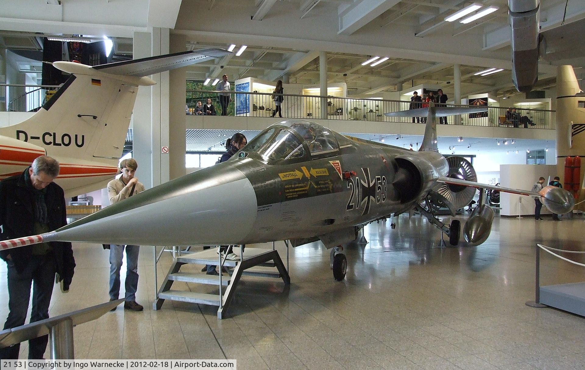 21 53, Lockheed F-104G Starfighter C/N 683-7022, Lockheed F-104G Starfighter at the Deutsches Museum, München (Munich)