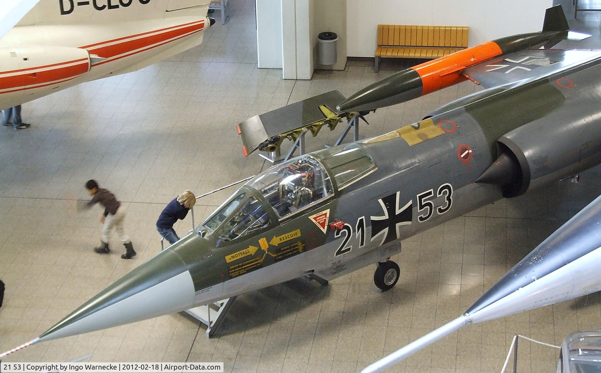 21 53, Lockheed F-104G Starfighter C/N 683-7022, Lockheed F-104G Starfighter at the Deutsches Museum, München (Munich)