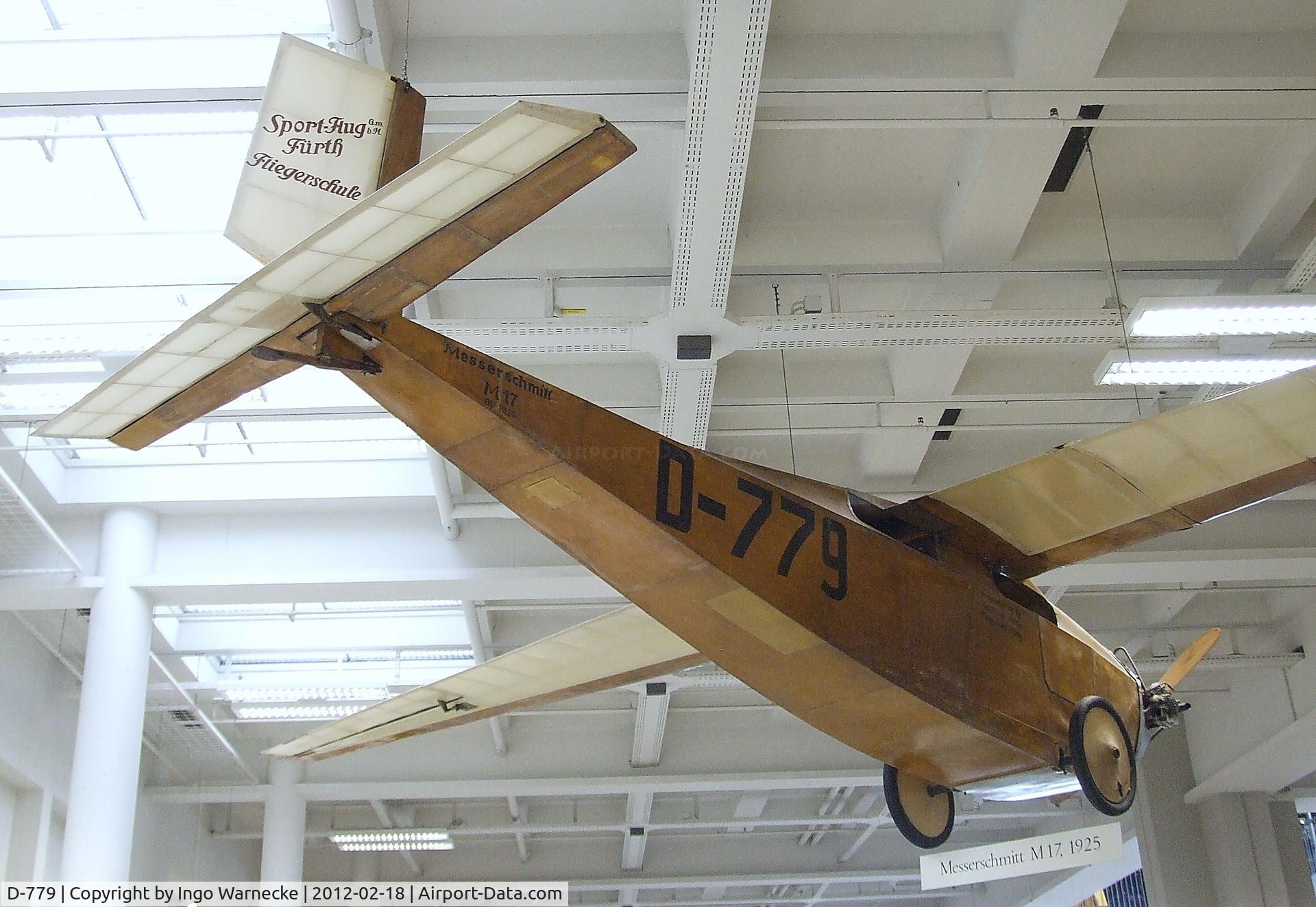 D-779, 1925 Messerschmitt M-17 C/N 25, Messerschmitt M 17 at the Deutsches Museum, München (Munich)