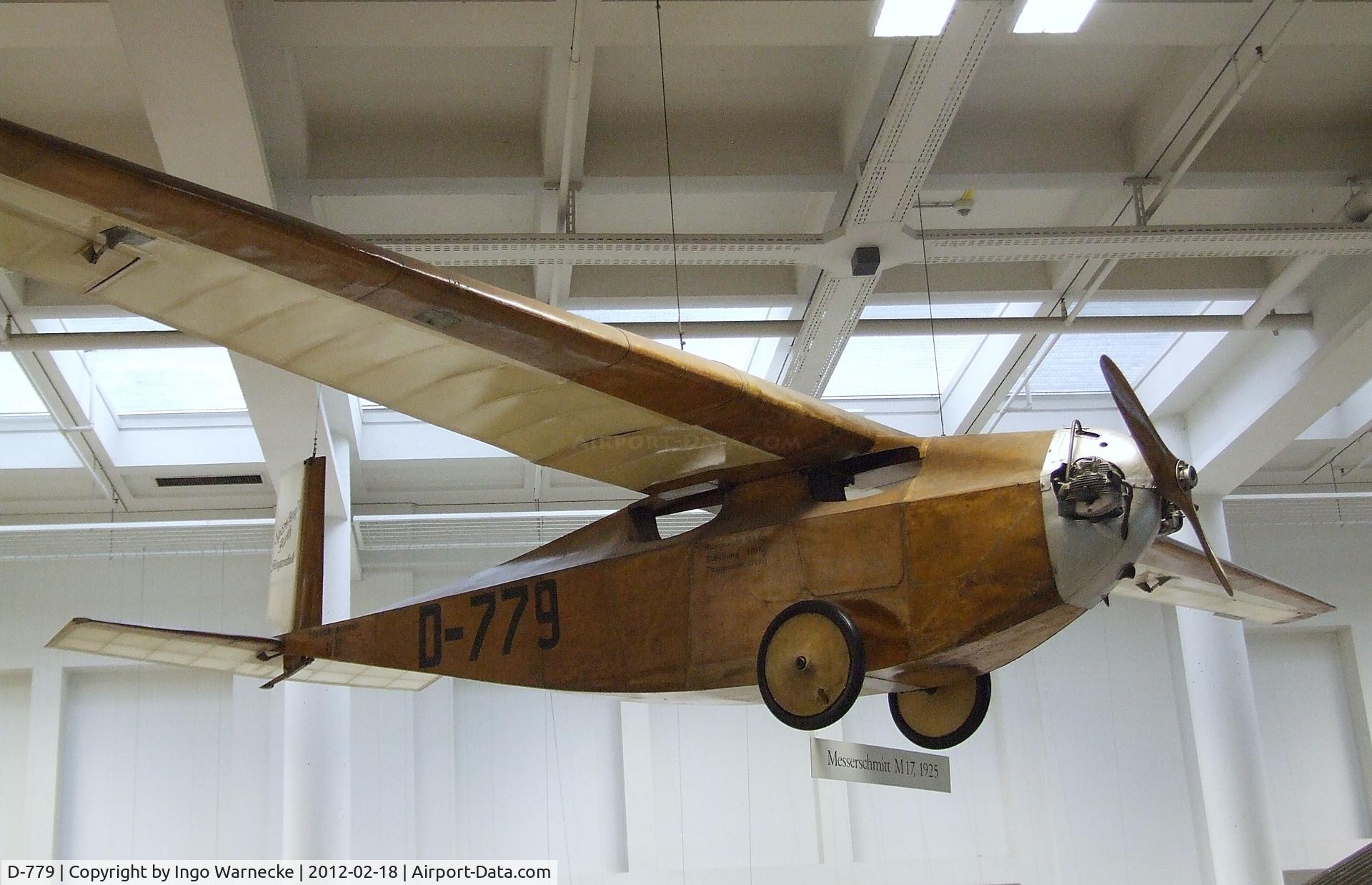 D-779, 1925 Messerschmitt M-17 C/N 25, Messerschmitt M 17 at the Deutsches Museum, München (Munich)