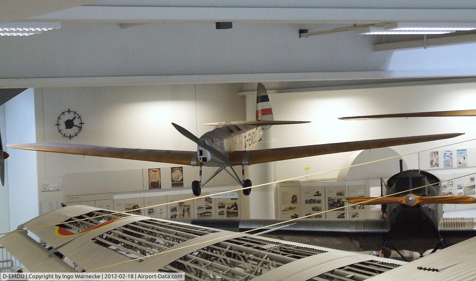 D-EMDU, 1935 Klemm L25e C/N 980, Klemm L 25 e at the Deutsches Museum, München (Munich)