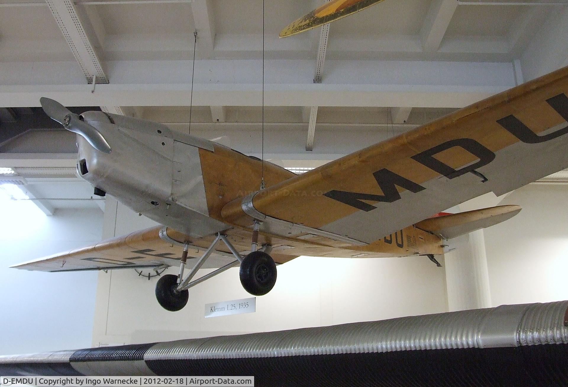 D-EMDU, 1935 Klemm L25e C/N 980, Klemm L 25 e at the Deutsches Museum, München (Munich)